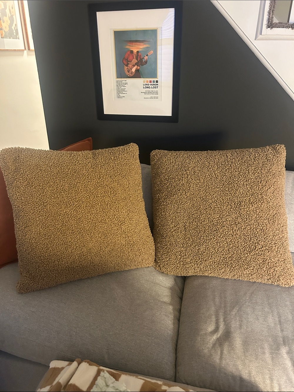 Threshold Tan Sherpa Accent Pillows - Pair